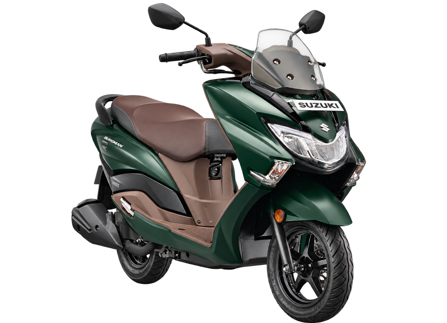 Green Suzuki Burgman scooter